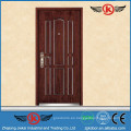 JK-A9052 JieKai China puerta de acero acorazada de madera / puerta blindada delantera / Acero de seguridad blindado Puerta de entrada